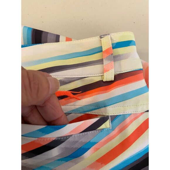 Slazenger Chevron Print Stretch Skort Skirt SMulti-Color Poly Spandex Size 4 - Picture 7 of 12